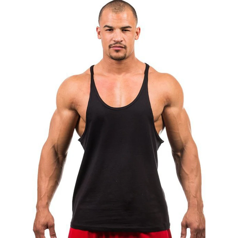 

7 Colors Men Tank Top Men Stringer Tank Top Fitness Singlet Sleeveless Shirt Workout Man Undershirt Clothing New