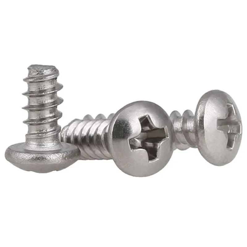 

304 round head flat tail tapping screw Phillips round head flat tail tapping screw M3 M3.5 M4 M5