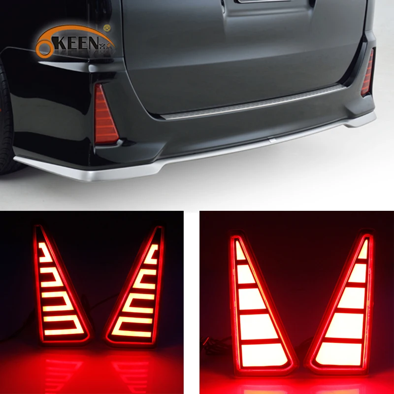 2 шт. Светодиодный отражатель заднего бампера для Toyota NOAH VOXY 80 серий