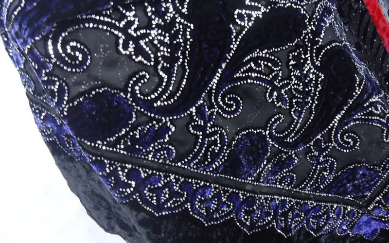 Новинка 2020 черная блестящая мусульманская шаль Женский бархатный шарф с принтом