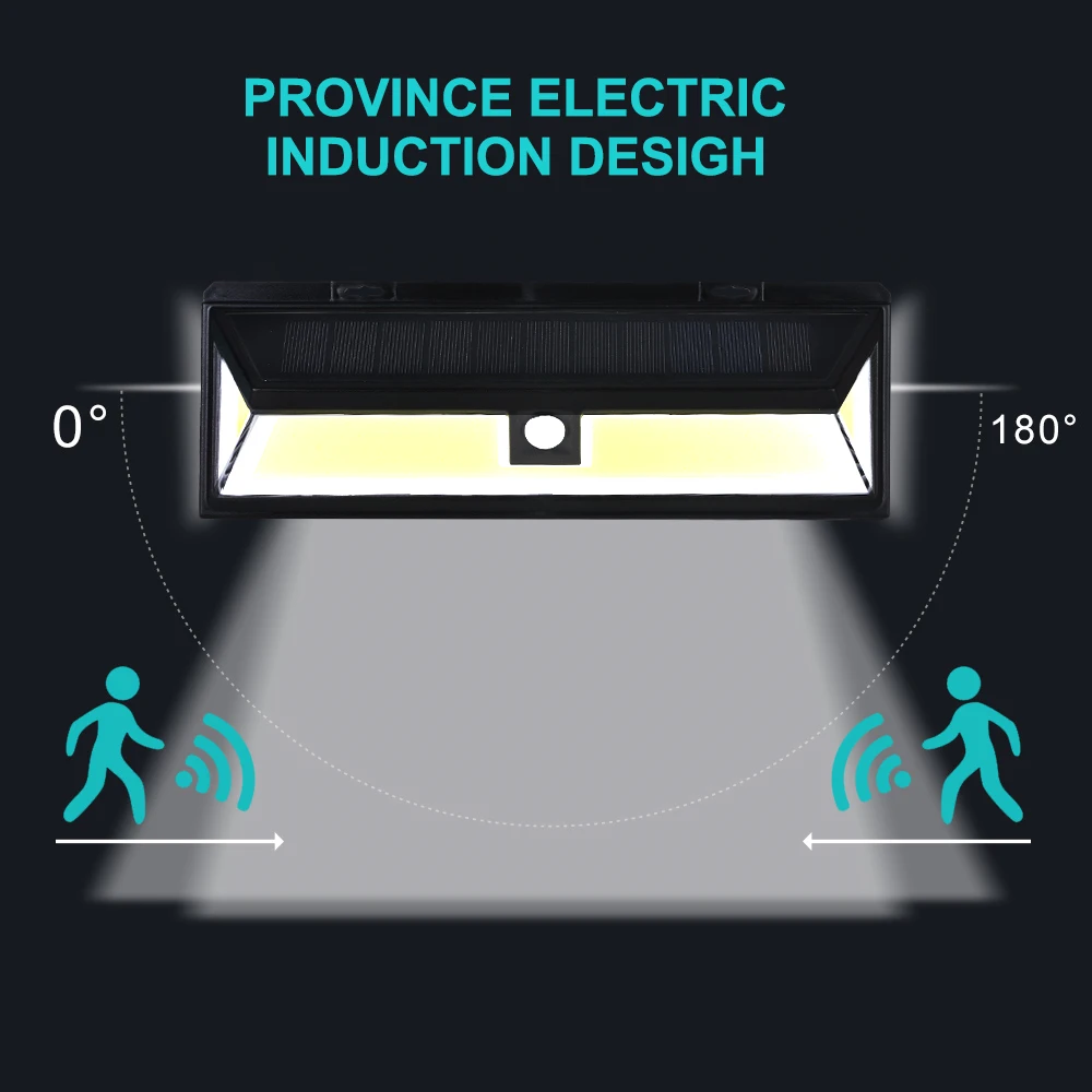 180 светодиодный светильник на солнечной батарее уличный солнечный с ИК-датчиком