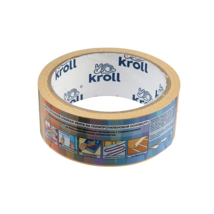 Лента двусторонняя Kroll клейкая РР 38 мм х 10 м 5463979| |