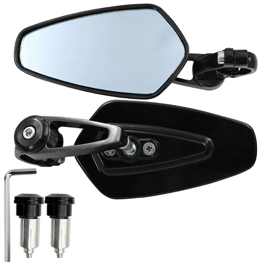

1 Pair 7/8" 22mm CNC Motorcycle Motorbike Aluminum Rear View Handle Bar End Side Rearview Mirrors