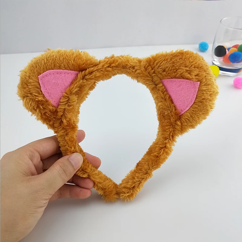 

Animal Ear Headband Bow Tie Tail Plush Cat Fox Anime Headwear Cosplay Set for Kids Adult Birthday Party Halloween Christmas