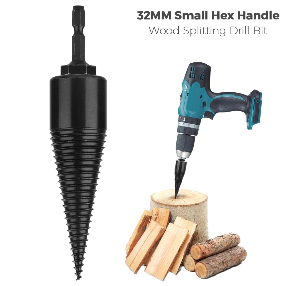 

Насадка для измельчения древесины, инструменты с шестигранной ручкой, канавка, противоскользящий Прочный Повседневный Дырокол из стали 45 #