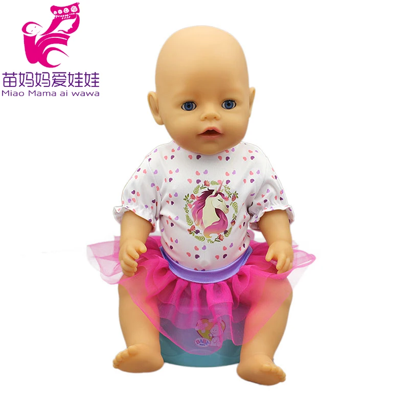 Одежда для куклы 43 см одежда куклы-единорога платье повязка на голову 18 дюймов