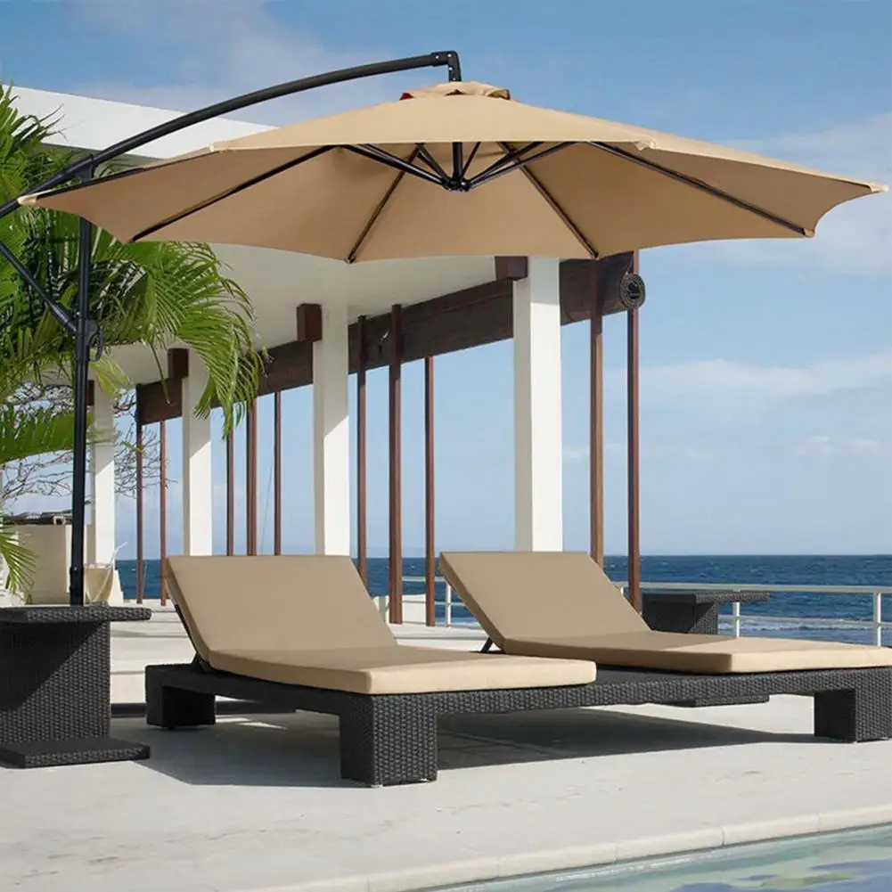 

Umbrella Canopy Waterproof Easy to Install Oxford Cloth Anti-corrosion Patio Rain Cover for Garden