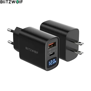 blitzwolf bw s19 20w 2 port usb pd charger pd3 0 pps qc3 0 scp fcp afc fast charging eu plug adapter led digital display charger free global shipping