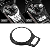real dry hard carbon fiber gear shifter panel trim fit for subaru brz toyota 86 2013 21
