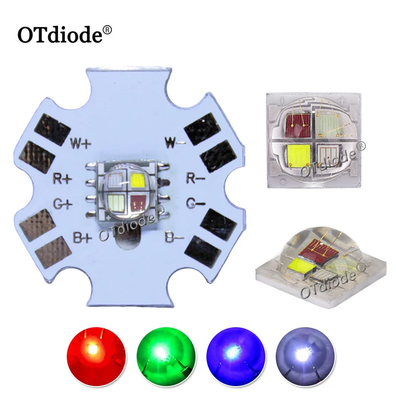 

1 шт. 3 шт. Epileds XML XM-L 5050 RGBW 10 Вт светодиодный диодный чип высокой мощности SMD5050 4 кристалла керамическая Замена CREE сценическое освещение