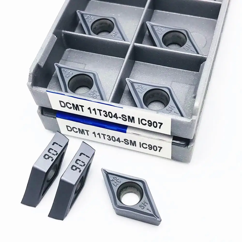 Токарный инструмент DCMT11T304 SM IC907 IC908 твердосплавная пластина DCMT 11T304 10 шт.|Токарный