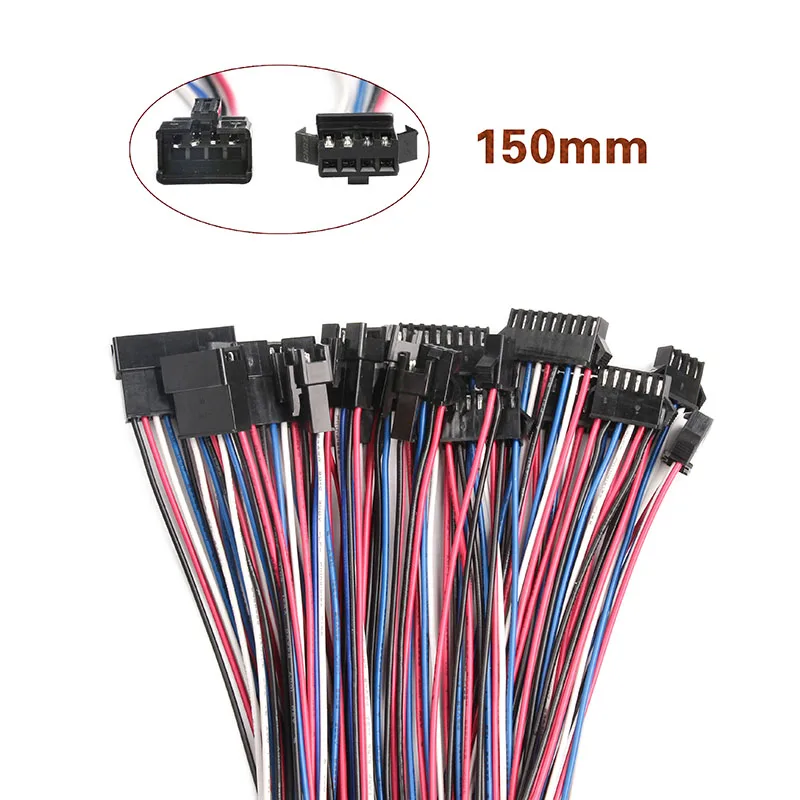 Купи 5/10 Pairs JST SM 2.54mm Connector 2P 3P 4P 5P 6P 7P 8P 9P Male & Female Pin Connector Set за 117 рублей в магазине AliExpress