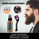 Натуральный роллер для роста бороды для мужчин, масло, питательный усилитель, спрей для бороды