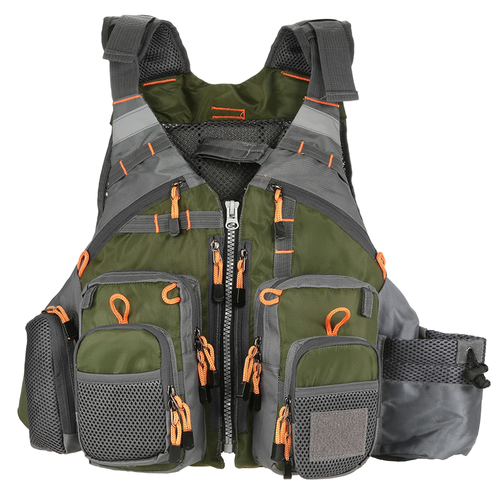 2021 Good Men Professional Life Jacket Buoyancy Suit Portable Fishing Vests Multi-Pockets Waterproof Sea Fishing Adjustable Vest