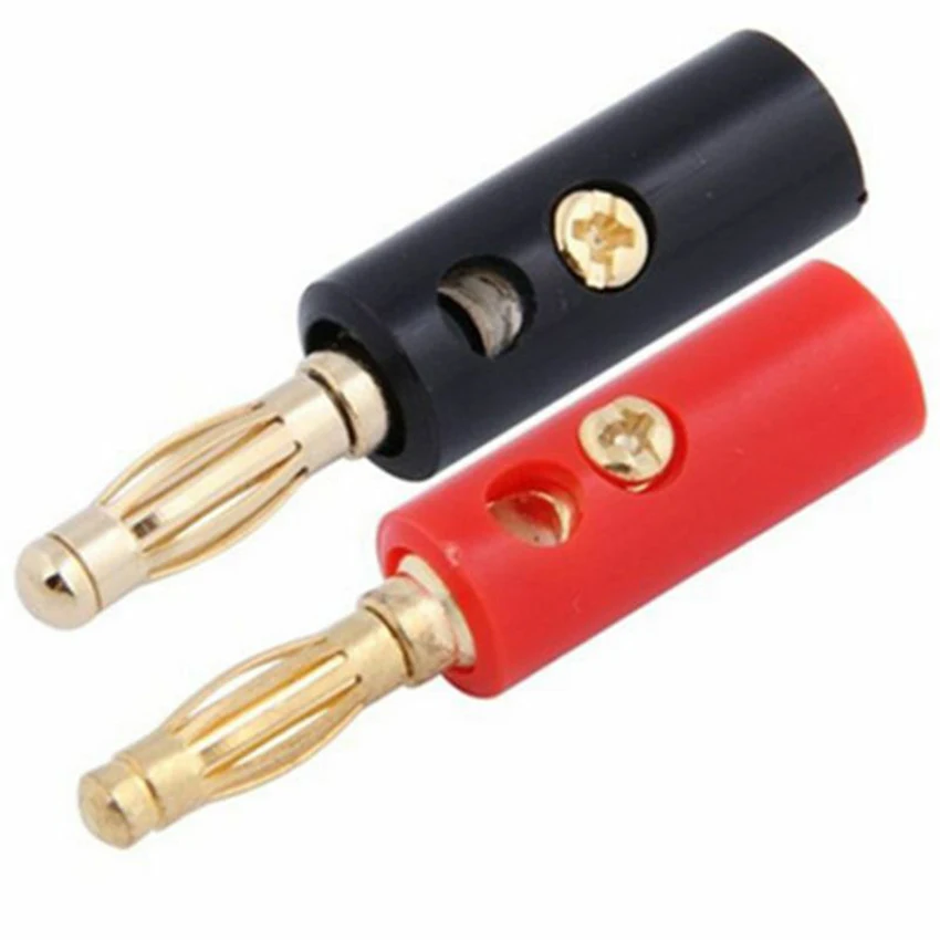 20 шт. 4 мм позолоченные штекеры