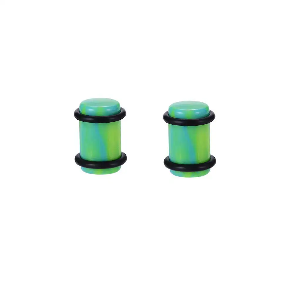 Light Green Серьги Для Пирсинга Ушей, 1 пара акриловых пробок для ушей и тоннелей, расширители для ушей, растяжки для ушей, украшения для тела - Окраска металла: Light Green