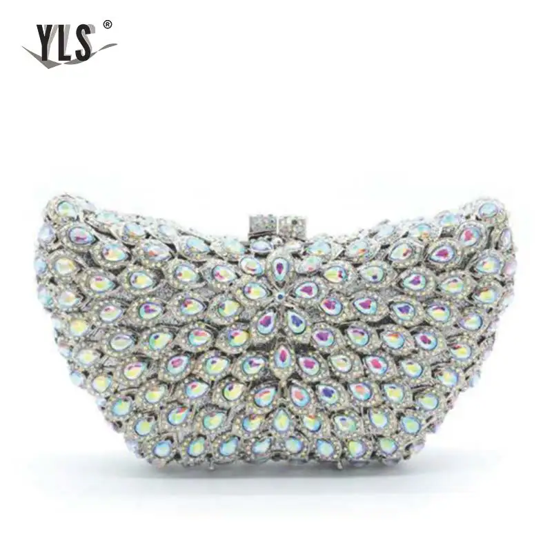 Женская модная сумка-клатч с кристаллами для кошельков Стразы ужина свадьбы