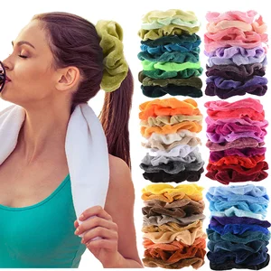 Модные бархатные резинки для волос 60 цветов, эластичные резинки для волос для женщин, аксессуары для волос для девочек, резинки для волос, резинки для волос
