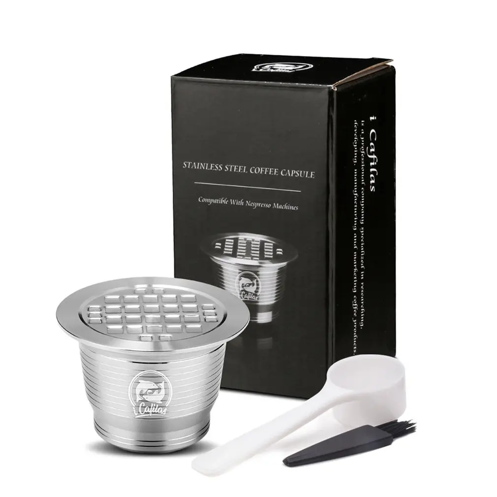 

Stainless Steel Reusable Coffee Capsule Filter Dripper Tamper Compatible with Dolce Gusto Coffee Machine Accessories