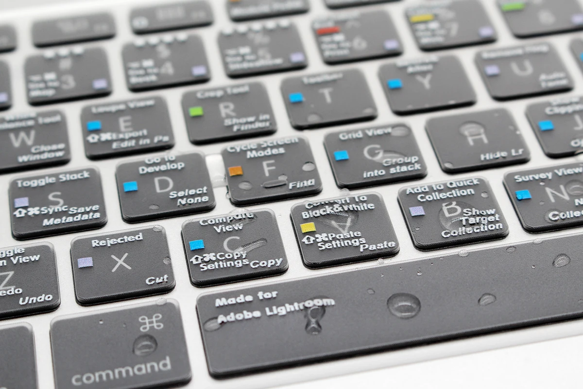 HRH Adobe Lightroom короткие полупрозрачные Чехлы для клавиатуры TPU Защитный чехол Macbook Pro