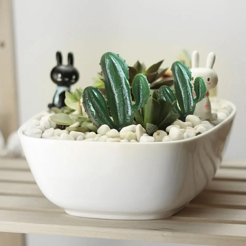 1 шт Мини Искусственные влагозапасающие растения пейзаж с лотосами декоративное