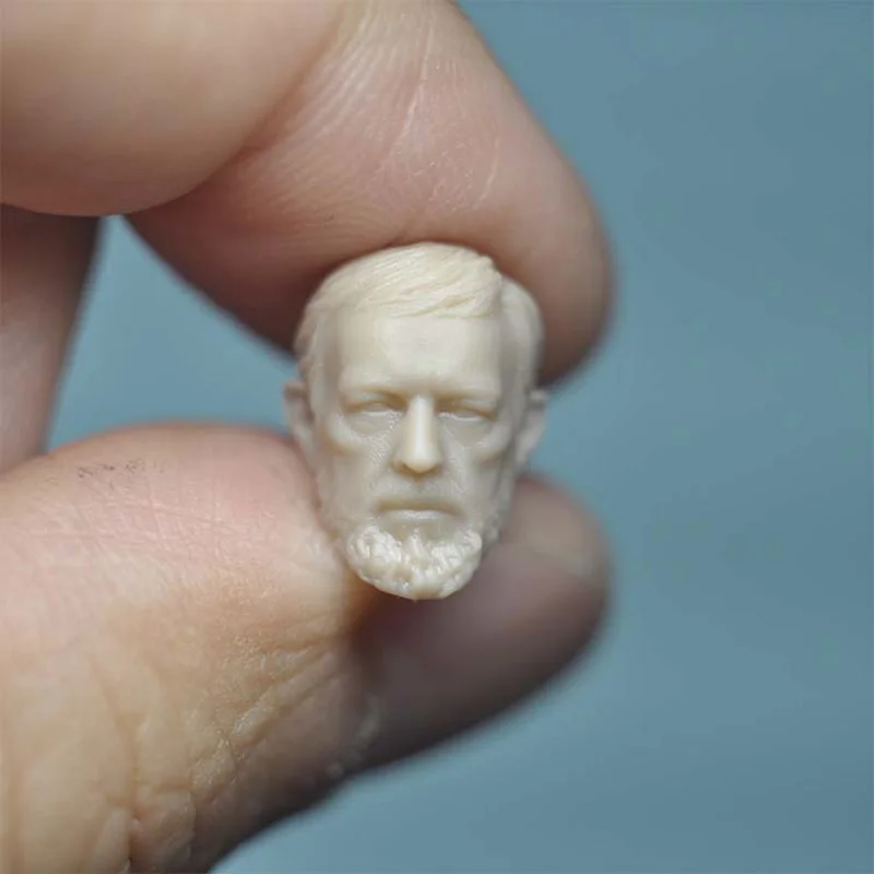 Масштаб 1/18 Неокрашенная голова элдерла Оби Вана подходит для фигуры 3 75