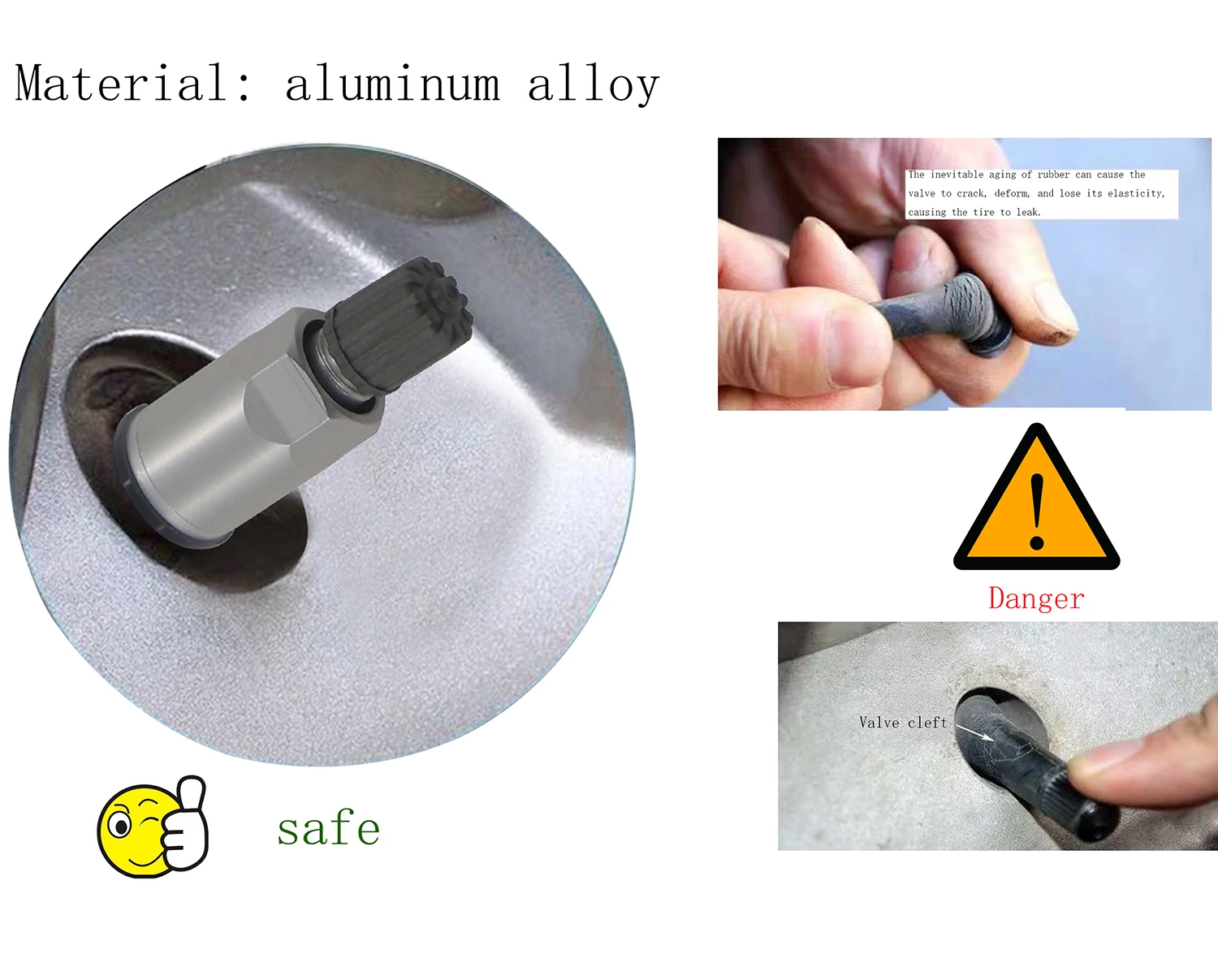 4 шт. сплав взрывобезопасный TPMS система контроля давления бескамерная шина