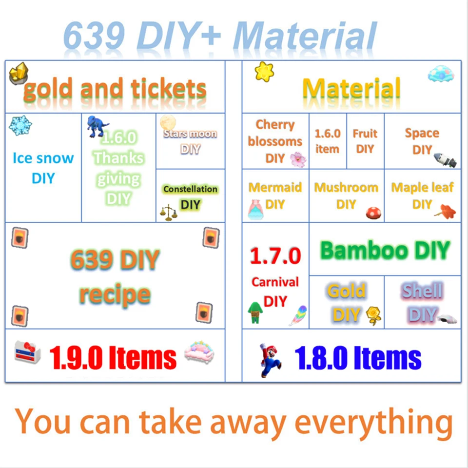 

Animal Crossing New Horizons DIY recipe golden tool mushroom maple leaf Mermaid and season DIY Has been added to treasure island