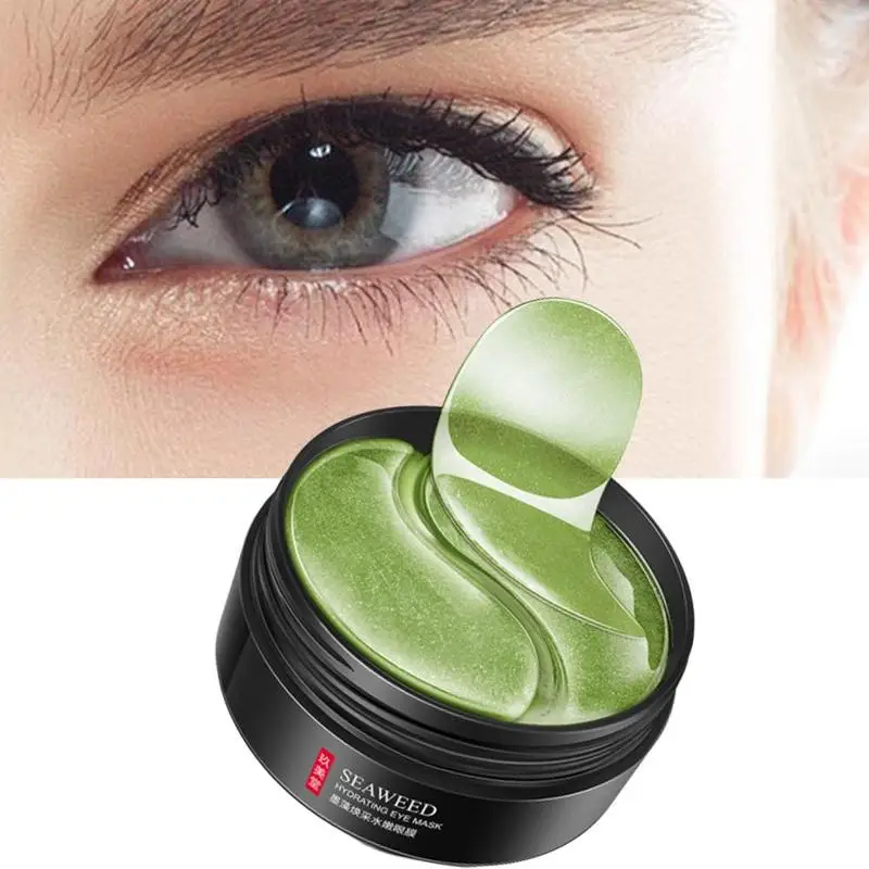 

60pcs Seaweed Eye Mask Nourishing Moisturizing Hydration Eye Patches Anti-puffiness Remove Dark Dircles Wrinkle Eye Skin Care