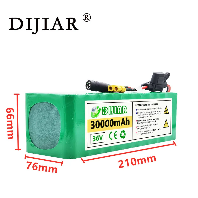 

DiJiar 36V3 0ah 10S4P , 18650, 500