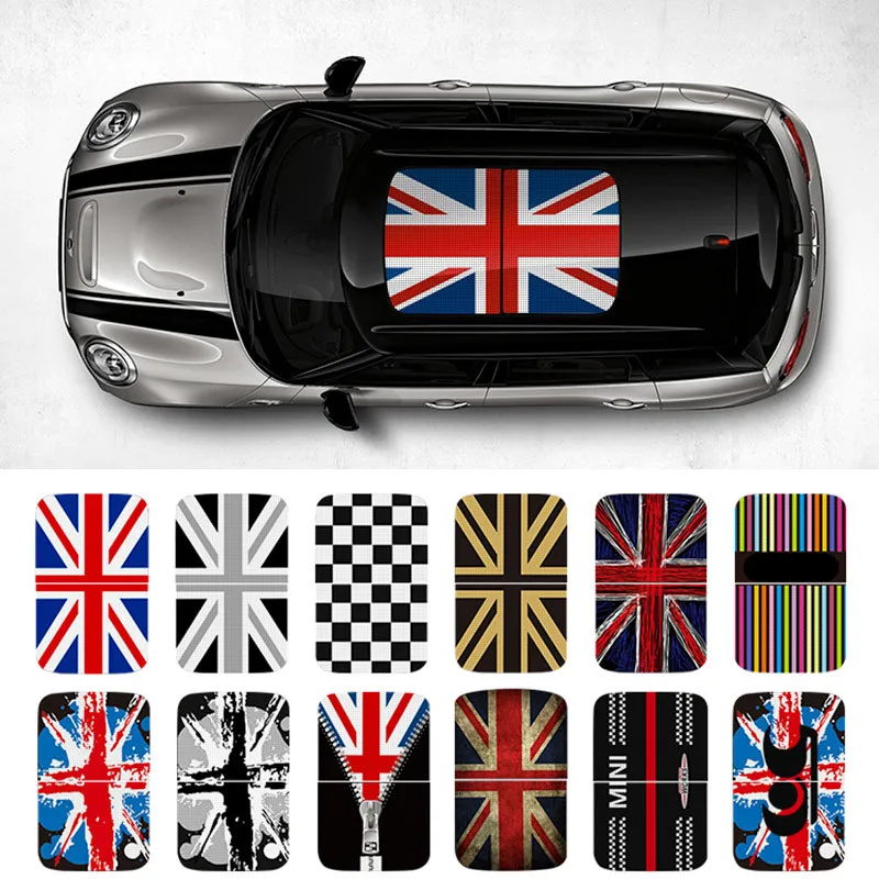Полупрозрачные наклейки из ПВХ на люк крышу Стайлинг автомобиля для MINI COOPER Jcw F55 F56