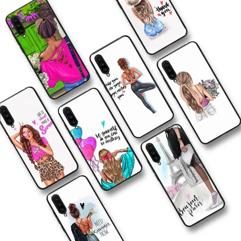 

VOGUE Christmas Princess Girl Female boss coffee Phone Case For Xiaomi mi9 mi8 F1 9SE 10lite note10lite Mi8lite for xiaomimi5x
