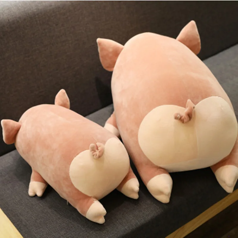 

Oknanah Heart-shaped Butt Pig Plush Toys Pink Piggy Dolls Stuffed Animal Pillows Cushion Birthday New Year Gift for Kids Friends