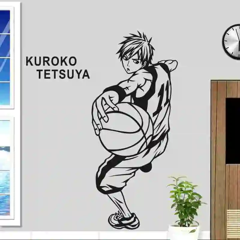 Kuroko без корзины наклейка на стену Виниловая s Наклейка Декор для дома