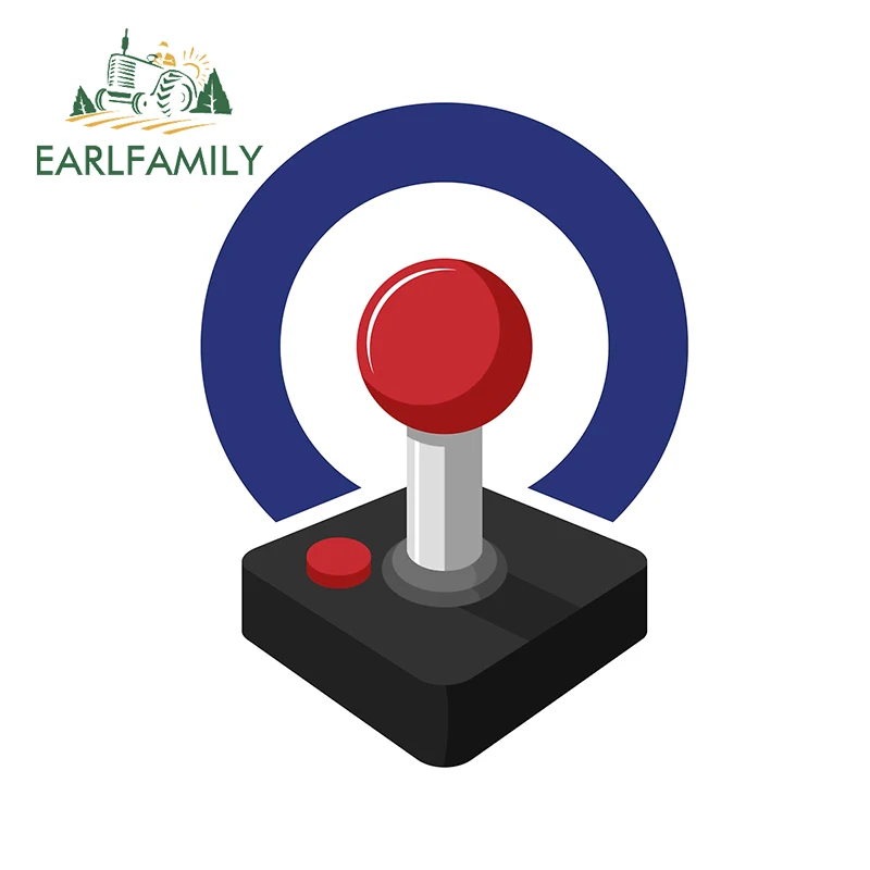 EARLFAMILY 13 см x 9 6 для ретро джойстика автомобильная наклейка круглой формы на