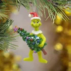 Рождественские украшения для елки Grinch, рождественские украшения, креативное украшение, деревянные аксессуары, рождественские украшения 2022