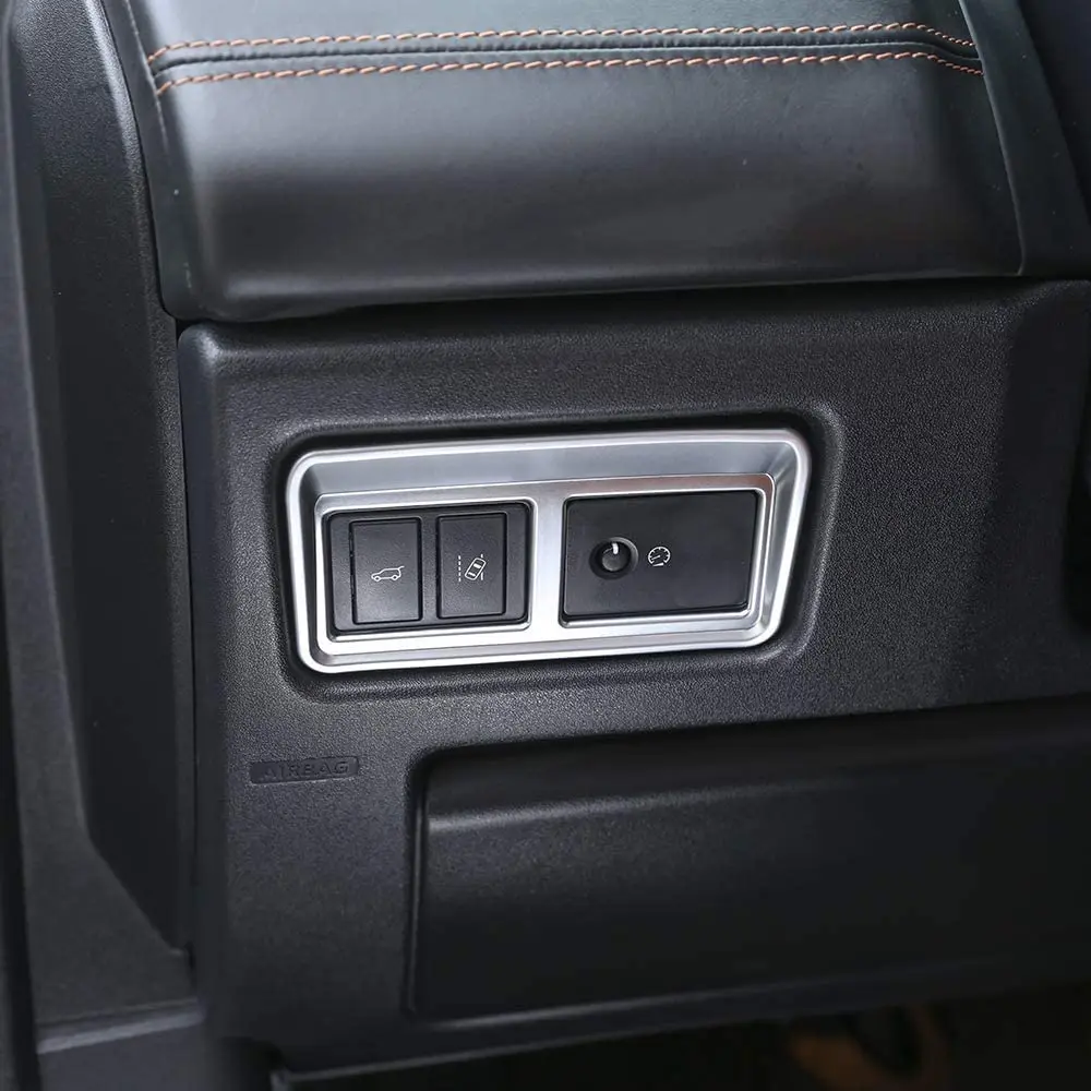 ABS Хромированная задняя дверь переключатель Регулятор фары кнопка Крышка