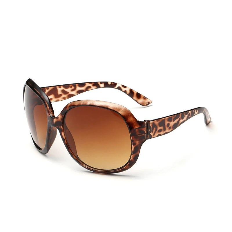 Leopard Роскошные поляризованные солнцезащитные очки для женщин, винтажные брендовые дизайнерские высококачественные Овальные Солнцезащитные очки для женщин, модные женские солнцезащитные очки для вождения - Цвет линз: Leopard