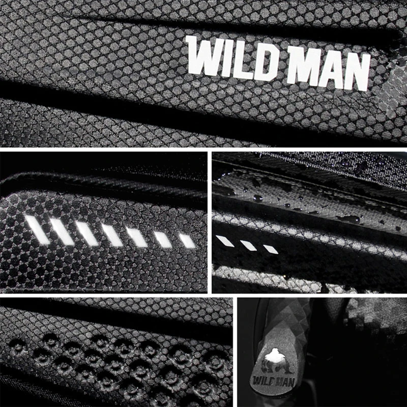 Сумка на раму велосипеда WILD MAN прочная треугольная велосипедная сумка молнии с