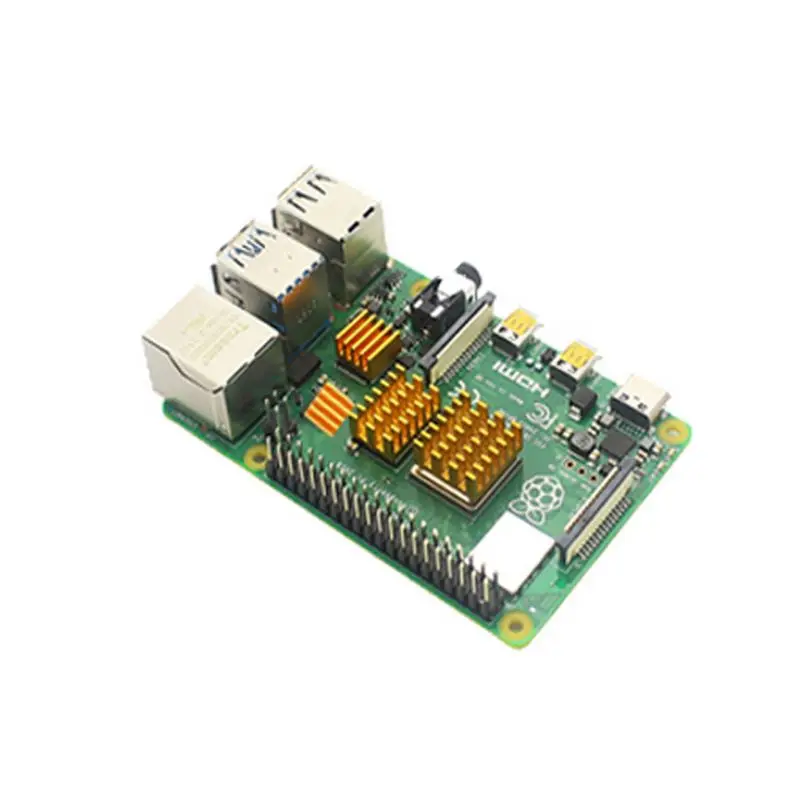 3 шт./компл. Алюминий Радиатор с помощью клейкой ленты для Raspberry Pi 4B | Компьютеры и