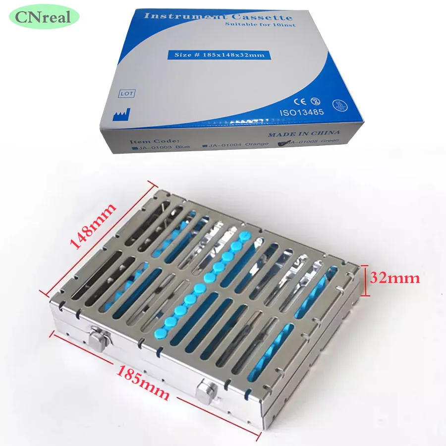1 Piece Dental Disinfection Sterilization Brackets Cassette Case Rack Tray Box for 10 Pieces Surgical Instruments