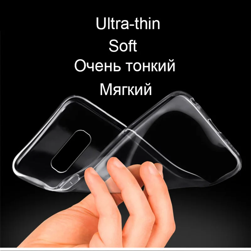 Силиконовый мягкий прозрачный чехол для Samsung Galaxy S5 S6 S7 Edge S8 S9 S10 Lite S20 Plus Ultra Note 5 8 9 10