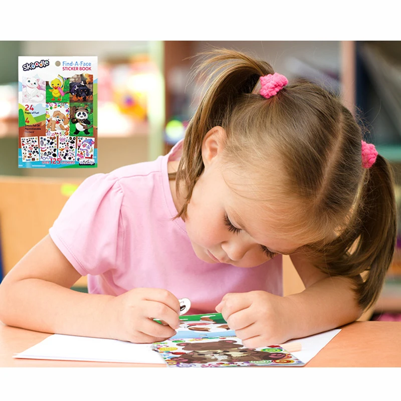 Детский веселый пазл наклейка сделай сам игра мультфильм принцесса животное