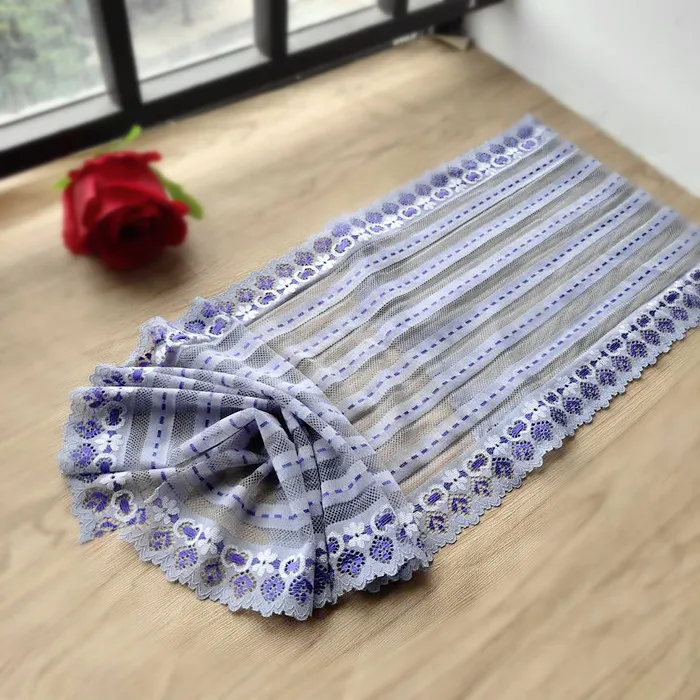 Кружевная эластичная юбка с вышивкой Ширина 22 см | Дом и сад