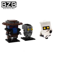 bzb moc high tech film cleaning robot creative building block model kids toys diy technical brick parts birthday best gifts