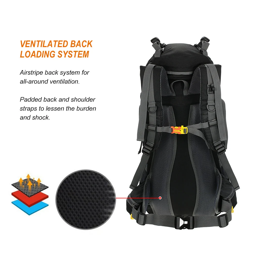 Lixada 50L открытый спортивный рюкзак Водонепроницаемый походный дорожный для