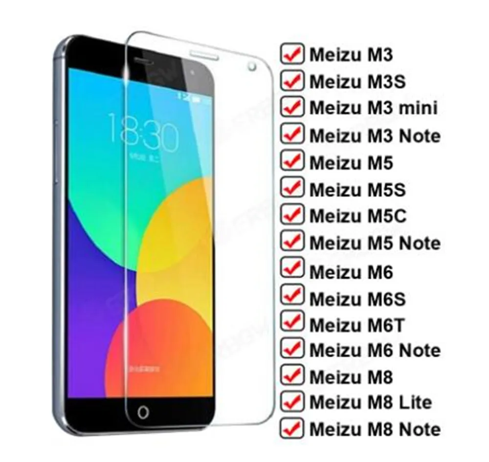 

Защитное стекло, закаленное стекло для Meizu M5/M6/Note M3 mini/M8 Lite/M3S/M5S/M5C/M6S/M6T