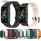Ремешок силиконовый для Honor Band 6, браслет для фитнес-трекера Huawei Band 6, для мужчин и женщин