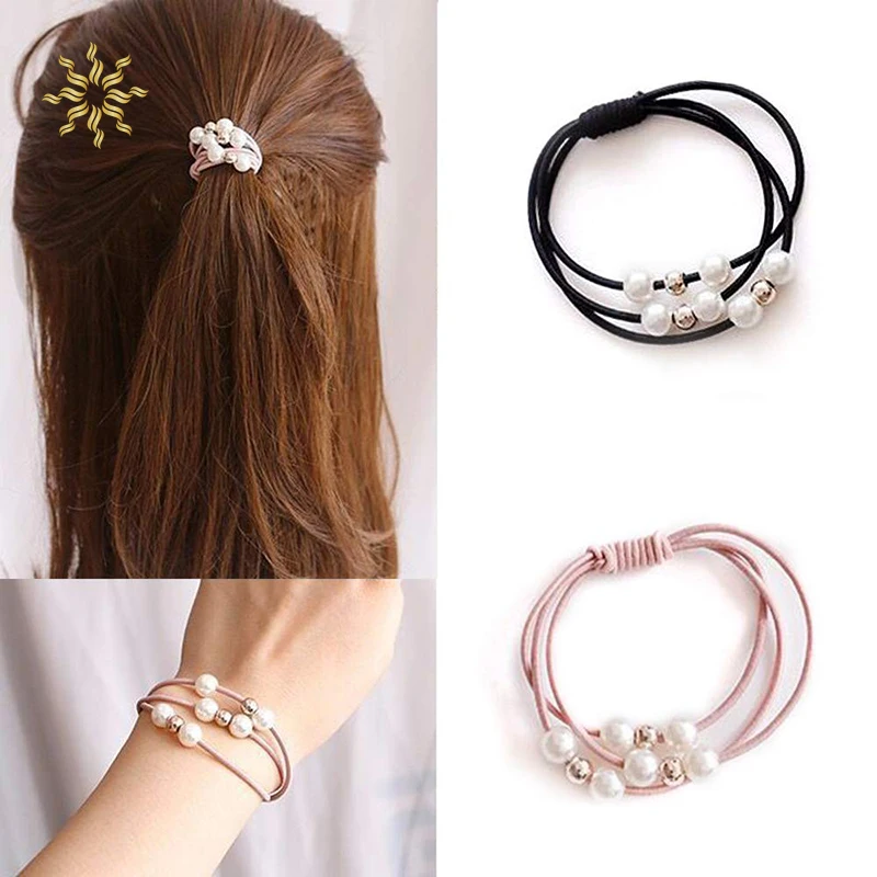 

12 Pcs Korean Small Fresh Simple Personality Lovely Box Hair Jewelry Hair Rope Rubber Band Hair Ring Set Leather Cover Head Rope