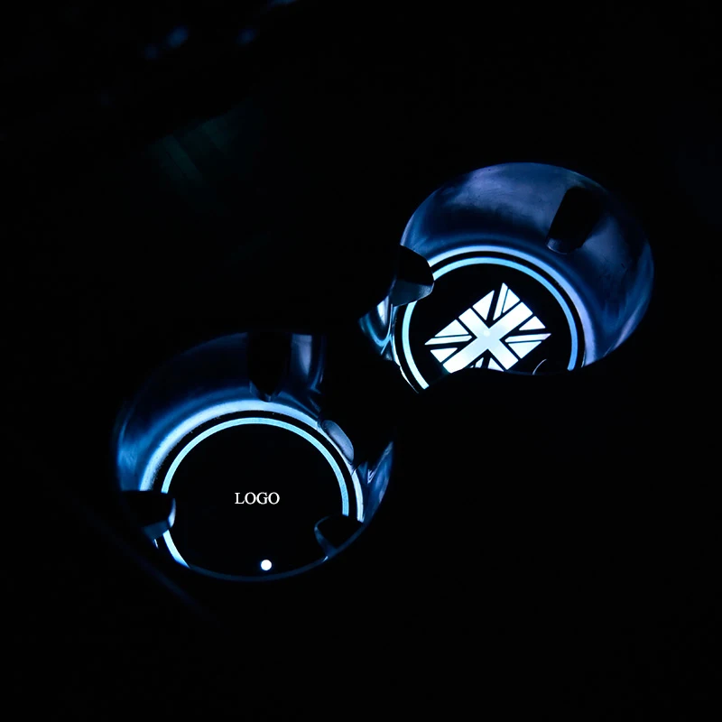 Автомобильный подстаканник 2 шт. подсветка Светодиодная панель 9 цветов